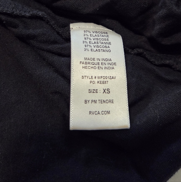 RVCA Black Strappy Harness Back Fit & Flare Mini Dress XS - Picture 6 of 8